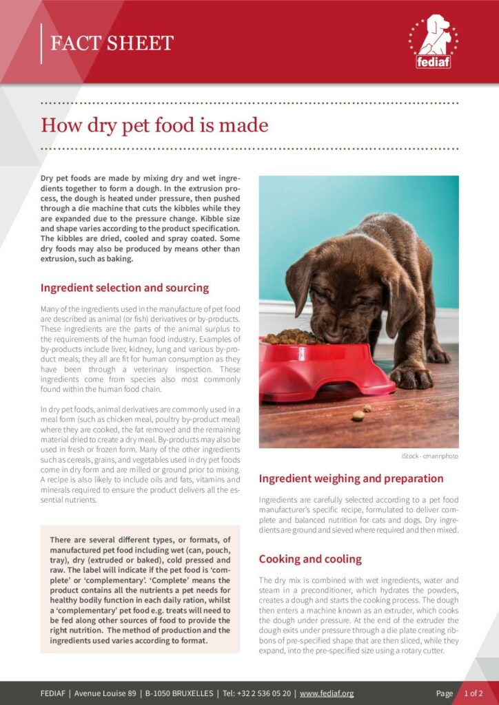 How dry pet food is made cover