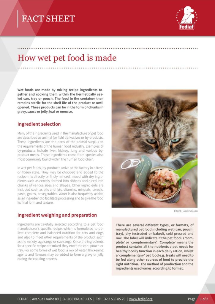 How wet pet food is made cover