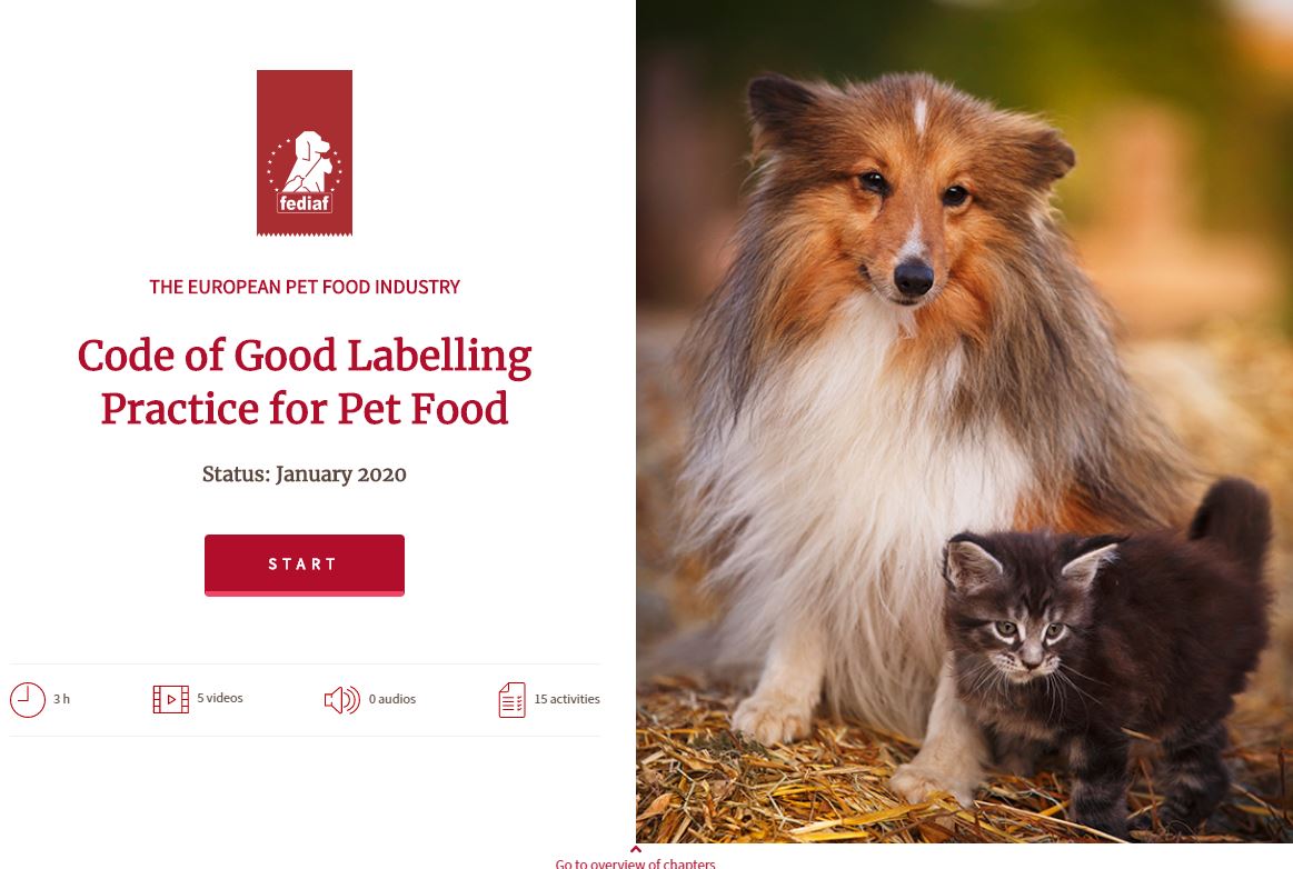 FEDIAF launches eLearning Guide focused on pet food communication FEDIAF